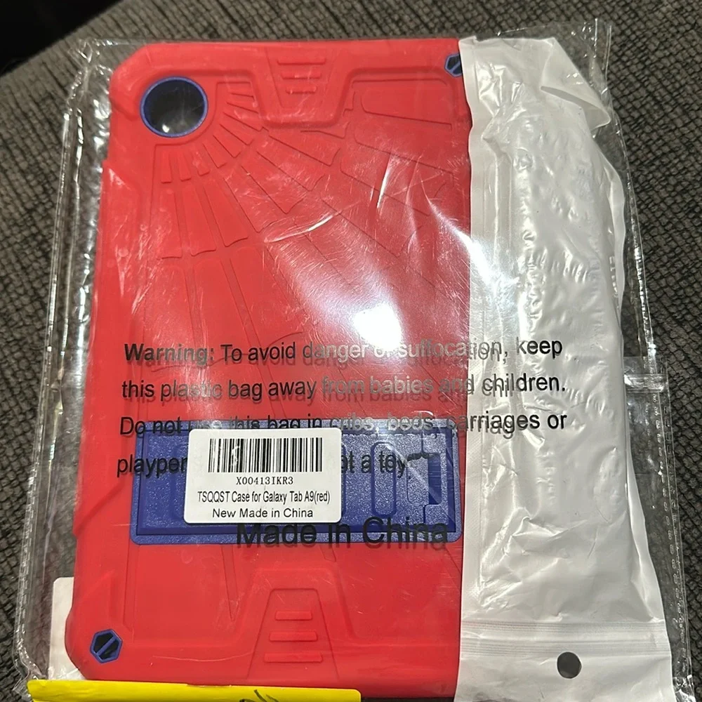 NWT case for galaxy tablet A9 - red and blue